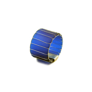 Silicone ring, large, dark blue