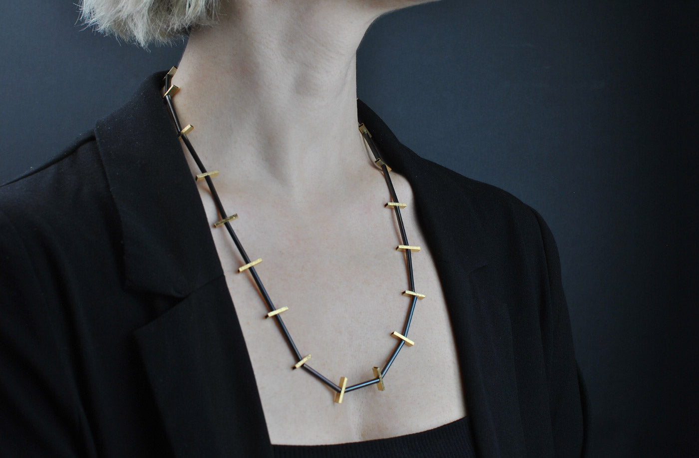 Iron and Gold necklace