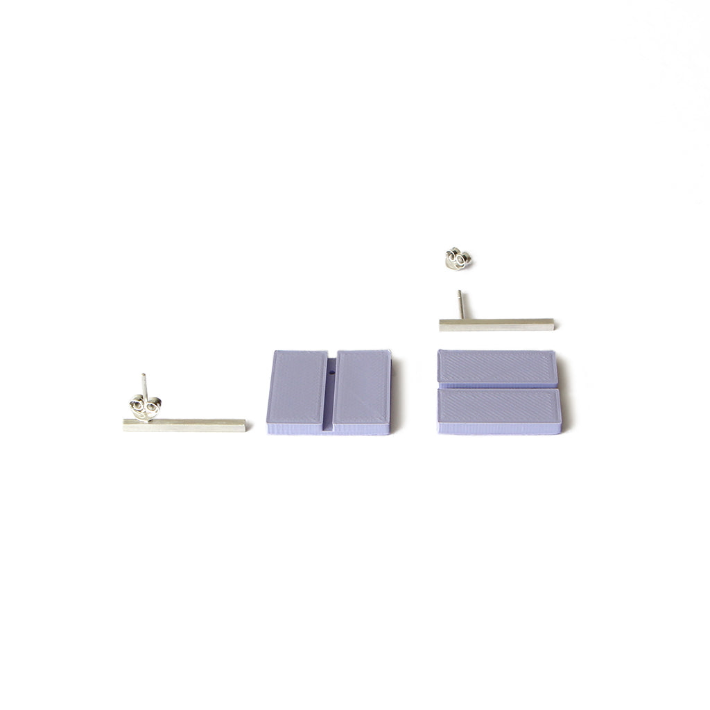 DUO earrings Square line