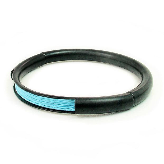 Push & Pull bracelet Thermocoated with elastic, light blue