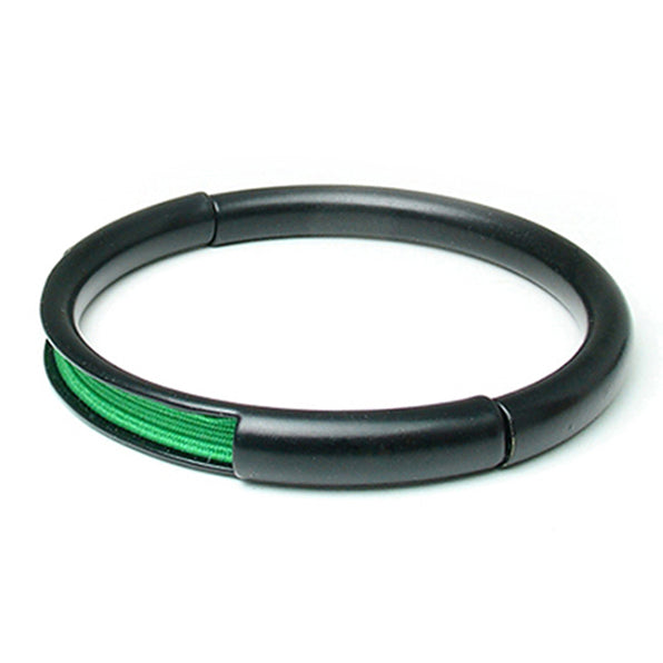 Push & Pull bracelet Thermocoated with elastic, green