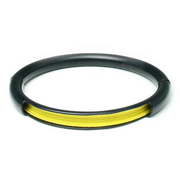 Push & Pull bracelet Thermocoated with elastic, yellow