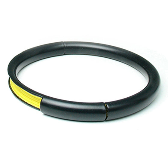 Push & Pull bracelet Thermocoated with elastic, yellow