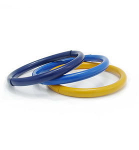 Push & Pull bracelet Thermocoated in blue