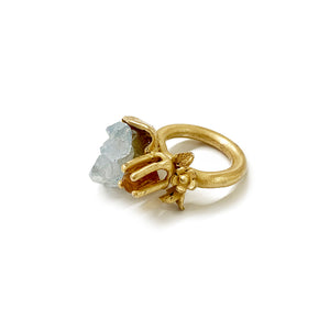 Organic ring with stones
